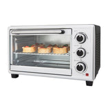 1440 W 6-Slice Silver Toaster Oven with Automatic Shut-Off