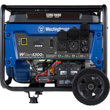 Westinghouse WGen5300s 6,600/5,300 Watt Gas Powered Portable Generator with Electric Start and Transfer Switch Outlet for Home Backup