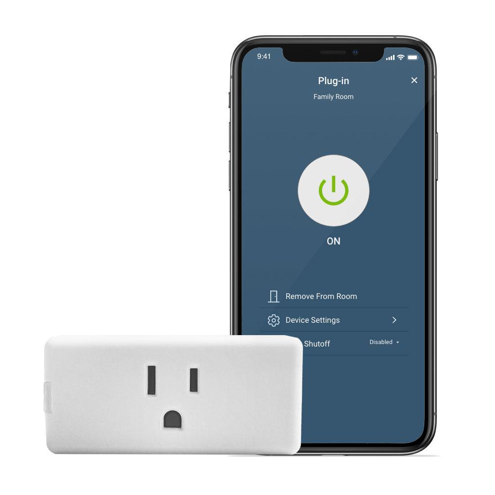 Decora Smart Wi-Fi Mini Plug-In Single Outlet, No Hub Required, Works with Alexa and Google Assistant, White - Super Arbor