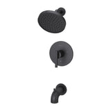 Contempra 1-Handle Tub and Shower Faucet Trim Kit in Brushed Gold (Valve Not Included) - Super Arbor