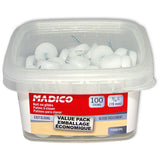 3/4 in. White Base Nail-On Glides (100-Pack) - Super Arbor