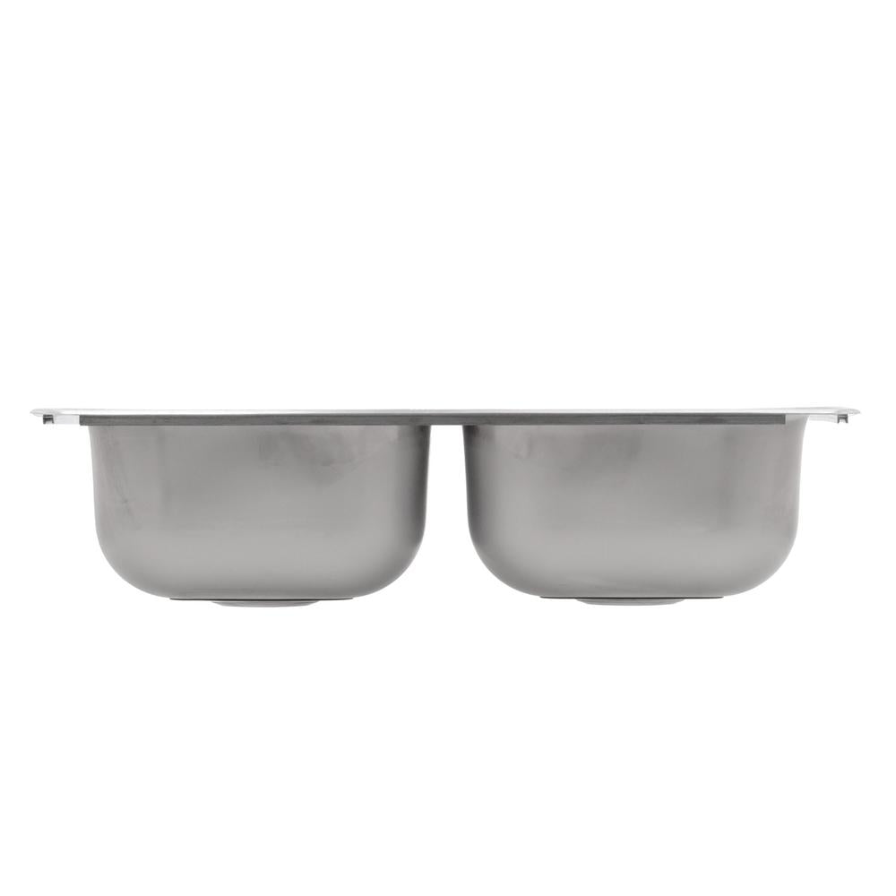 Drop-In Stainless Steel 33 in. 4-Hole Double Bowl Kitchen Sink - Super Arbor