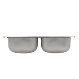 Drop-In Stainless Steel 33 in. 4-Hole Double Bowl Kitchen Sink - Super Arbor