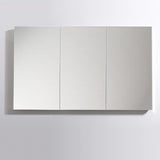 59 in. W x 36 in. H x 5 in. D Frameless Recessed or Surface-Mounted Bathroom Medicine Cabinet