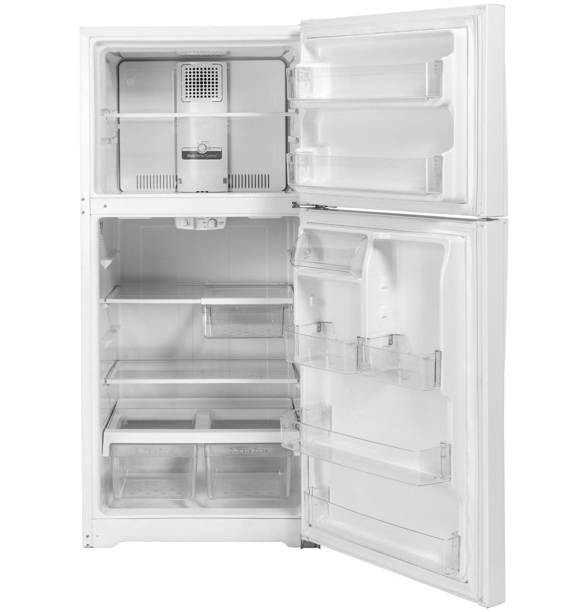 GE Garage-Ready 21.9-cu ft Top-Freezer Refrigerator (White)