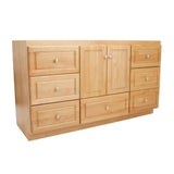 Ultraline 42 in. W x 21 in. D x 34.5 in. H Vanity Cabinet Only in Natural Alder - Super Arbor
