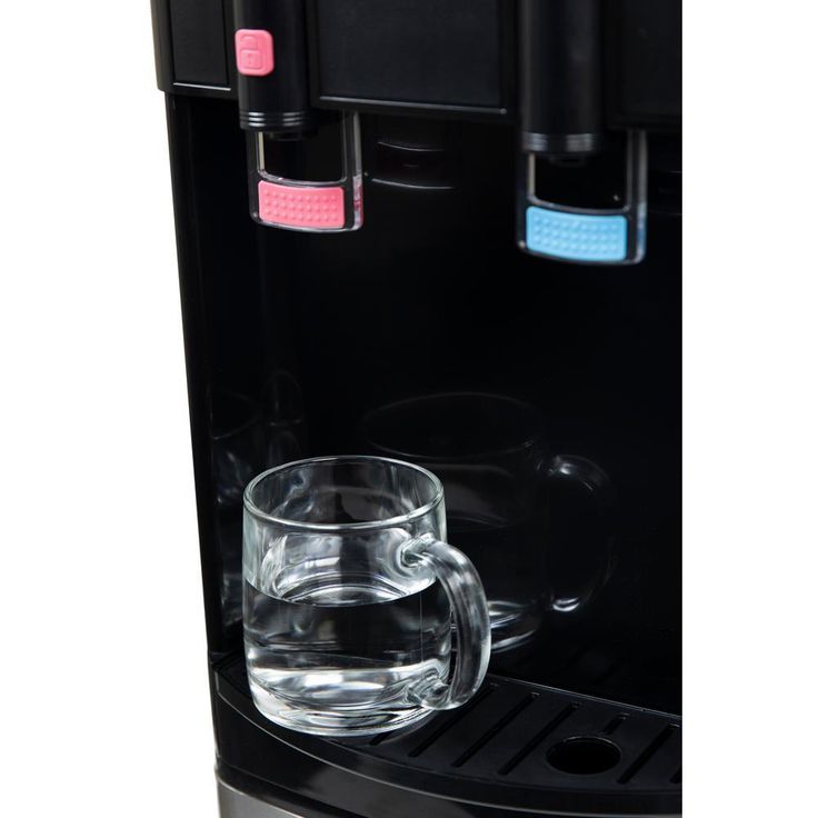 Hot and Cold Top Loading Water Dispenser in Black