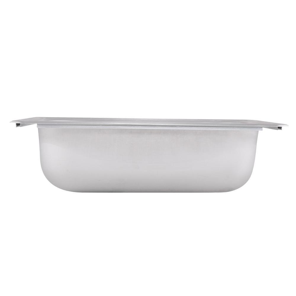 Drop-In Stainless Steel 25 in. 4-Hole Single Bowl Kitchen Sink - Super Arbor