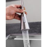 Carriage Single Handle Standard Kitchen Faucet in Brushed Nickel - Super Arbor