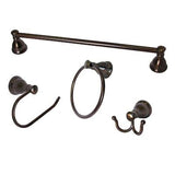 ARISTA 4-Piece Castilla Oil-Rubbed Bronze Decorative Bathroom Hardware Set