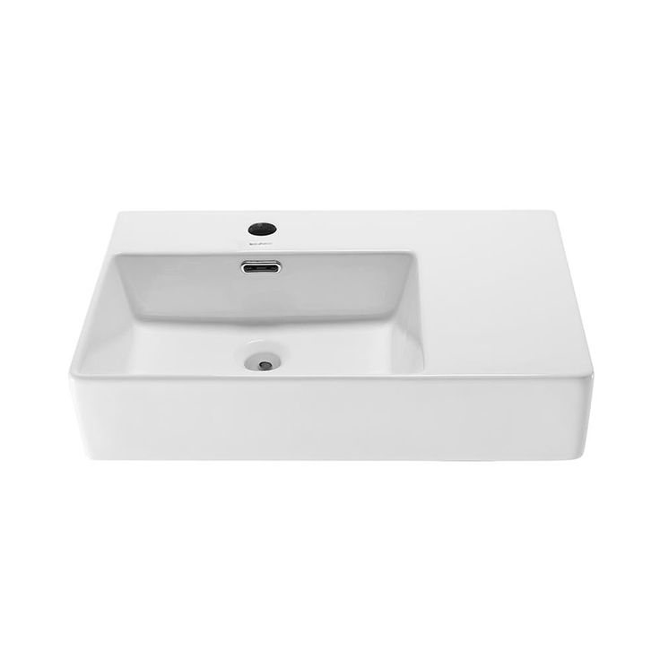 Swiss Madison St. Tropez Vessel Sink in Glossy White