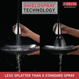 Delta Addison Touch2O Arctic Stainless 1-Handle Deck-Mount Pull-Down Touch Kitchen Faucet (Deck Plate Included)