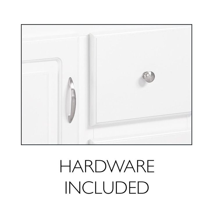 Wyndham RTA 18 in. x 16 in. x 33 in. 1-Door Bath Vanity in White w/ 4 in. Centerset Solid White CM Vanity Top w/ Basin
