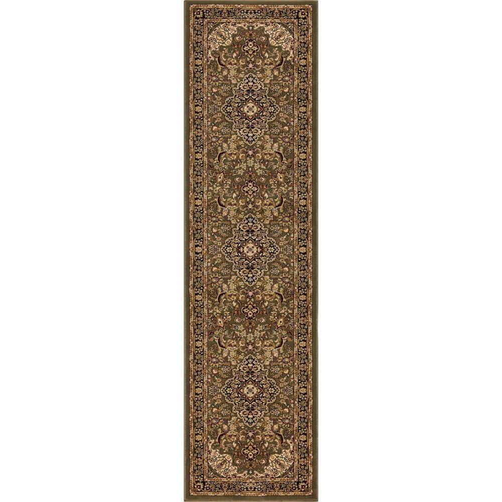 Silk Road Black 8 ft. x 10 ft. Medallion Area Rug - Super Arbor