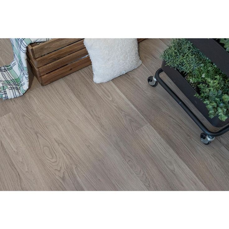 TrafficMASTER Arbour Hickory Gray 7 mm Thick x 8.03 in. Wide x 47.64 in Length 2-Strip Laminate Flooring (23.91 sq. ft./case)