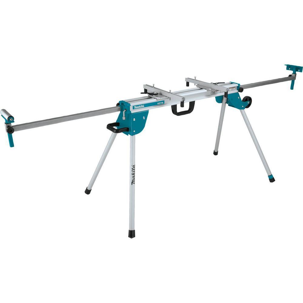 15 Amp 10 in. Dual Bevel Sliding Compound Miter Saw with Laser/Bonus Compact Folding Miter Saw Stand - Super Arbor