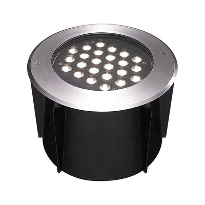 24-Watt Stainless Steel Outdoor Integrated LED Landscape Well Light - Super Arbor