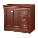 Naples 30 in. W Bath Vanity Cabinet Only in Distressed Grey with Right Hand Drawers - Super Arbor