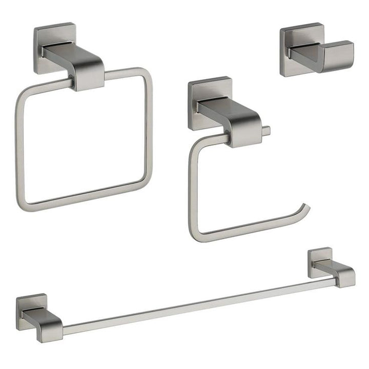 DELTA 4-Piece Arzo Stainless Decorative Bathroom Hardware Set