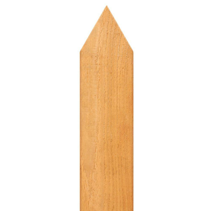1/2 in. x 3-1/2 in. x 3-1/2 ft. Western Red Cedar Pointed Top Fence Picket (18-Pack) - Super Arbor