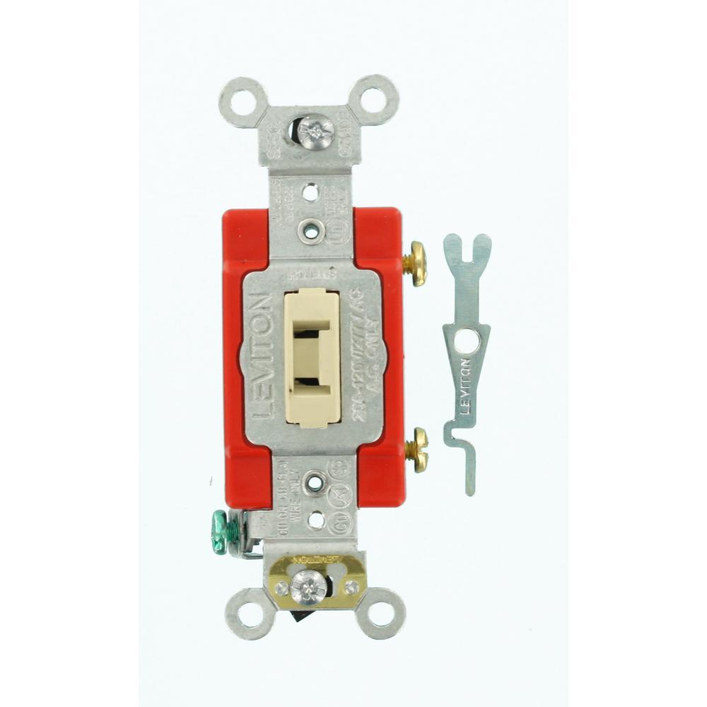 20 Amp Industrial Grade Heavy Duty Single Pole Locking Toggle Switch, Gray - Super Arbor