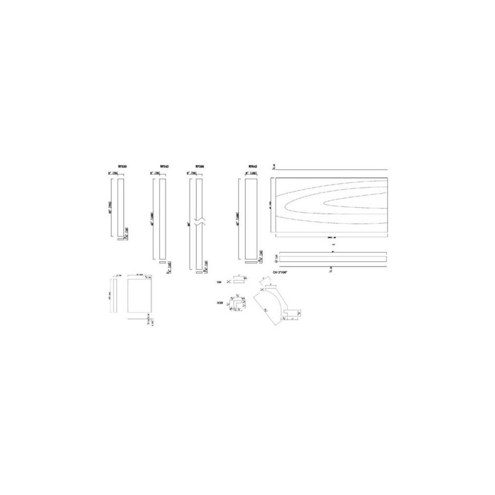 Brookings 96 in. Cabinet Corner Molding in Espresso - Super Arbor