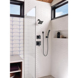 Pivotal 3-Spray 1.8 in. Single Wall Mount Handheld H2Okinetic Shower Head in Matte Black - Super Arbor
