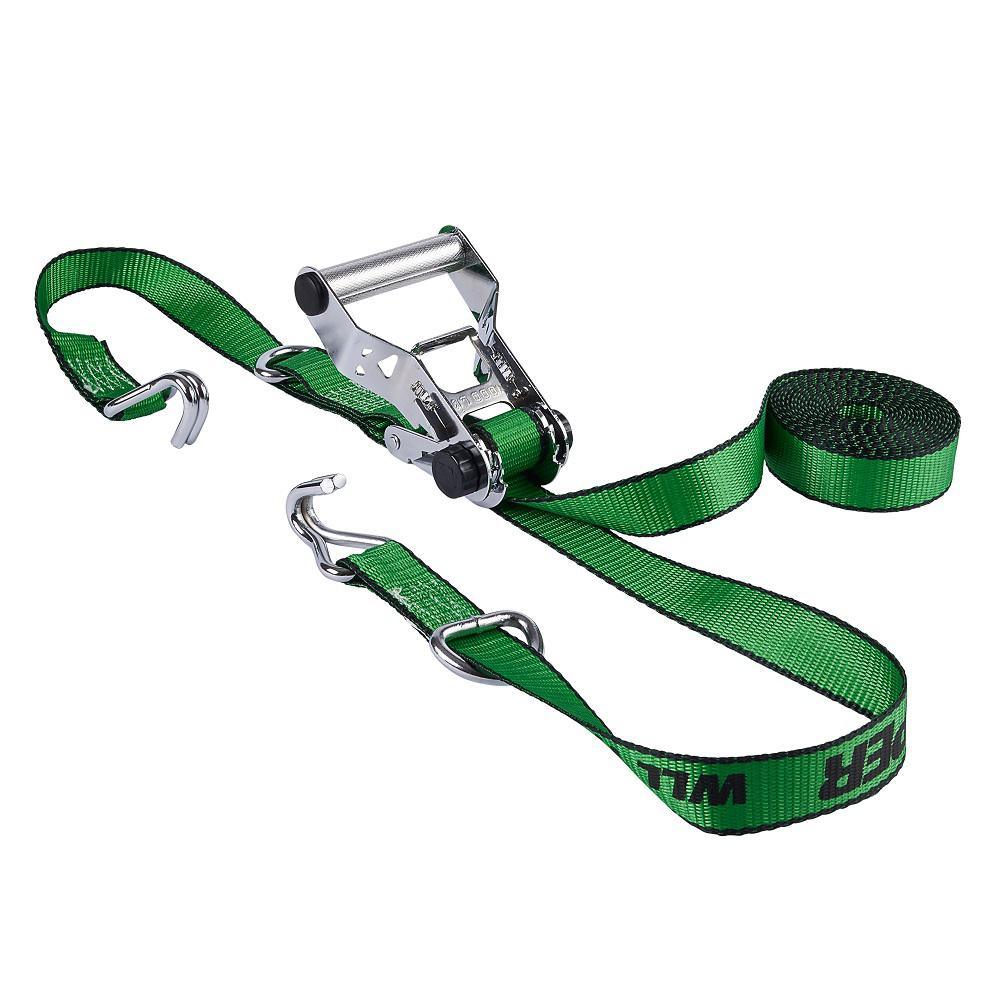 1.25 in. x 16 ft. Chrome Ratchet Tie Down (4-Pack) - Super Arbor