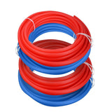 1/2 in. x 300 ft. and 3/4 in. x 300 ft. PEX Tubing Potable Water Pipe - 2 Red 2 Blue - Super Arbor
