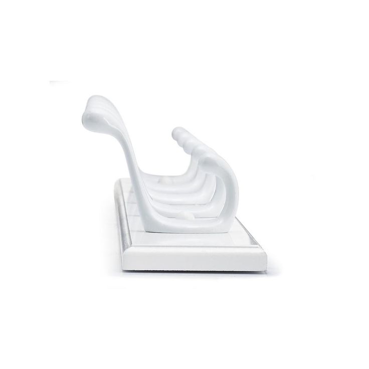 23-7/8 in. (605 mm) White Utility Hook Rack