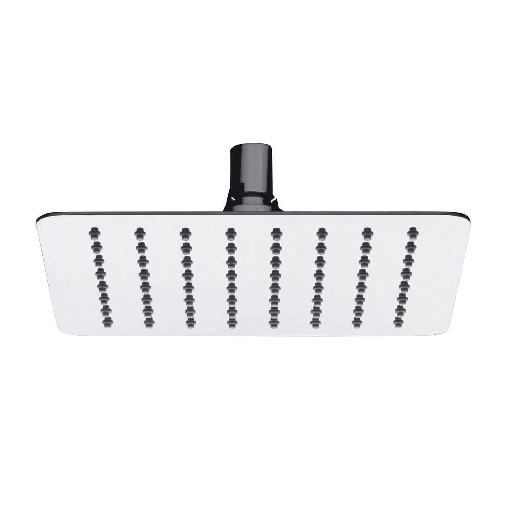 Piano 1-Pattern 1.75 GPM 7.87 in. Ceiling Mount Square Shower Head in Brushed Nickel - Super Arbor