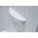 Breeze 36 in. L x 36 in. W x 76 in. H Corner Shower Kit with Reversible Sliding Door and Shower Base - Super Arbor