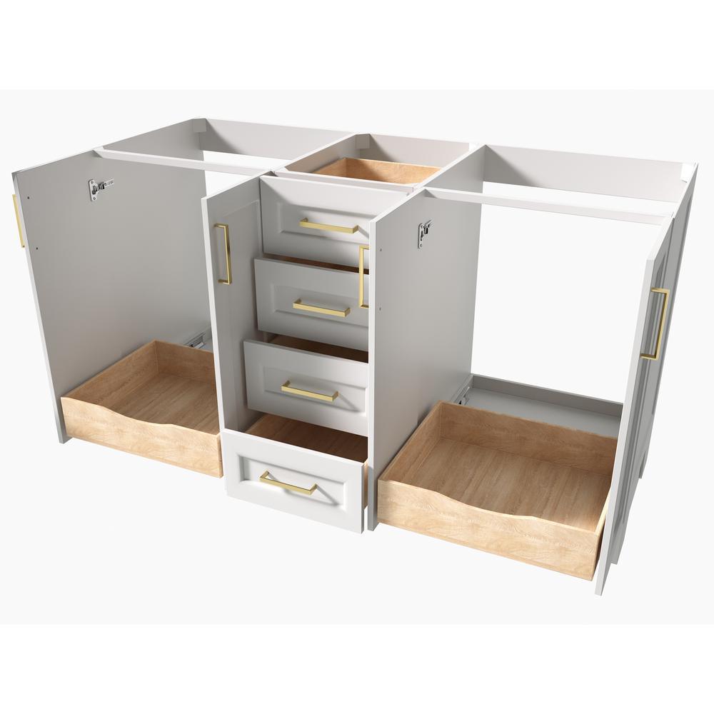 Taylor 60 in. W Vanity Cabinet Only in White - Super Arbor