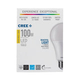Cree 100W Equivalent Bright White (3000K) A21 Dimmable Exceptional Light Quality LED Light Bulb