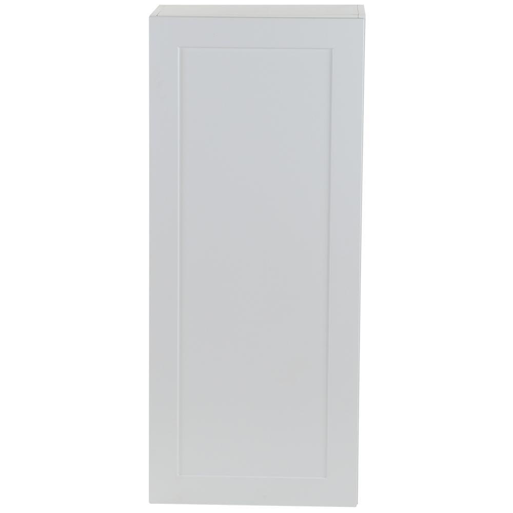 Cambridge Shaker Assembled 30x42x12.5 in. Wall Cabinet with 2 Soft Close Doors in White - Super Arbor
