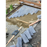 75 sq. ft. Gray Barnwood Plank Patio-On-A-Pallet Paver Set - Super Arbor