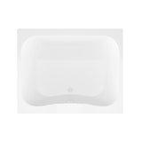 Rhode 5 ft. Acrylic Center Drain Rectangular Drop-in Non-Whirlpool Bathtub in White - Super Arbor