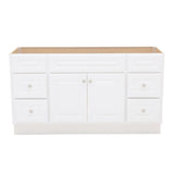 Hampton 30 in. W x 21 in. D x 33.5 in. H Bathroom Vanity Cabinet Only in Cognac