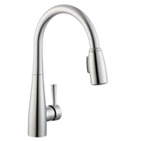 900 Series Single-Handle Pull-Down Sprayer Kitchen Faucet with Soap Dispenser in Stainless Steel - Super Arbor