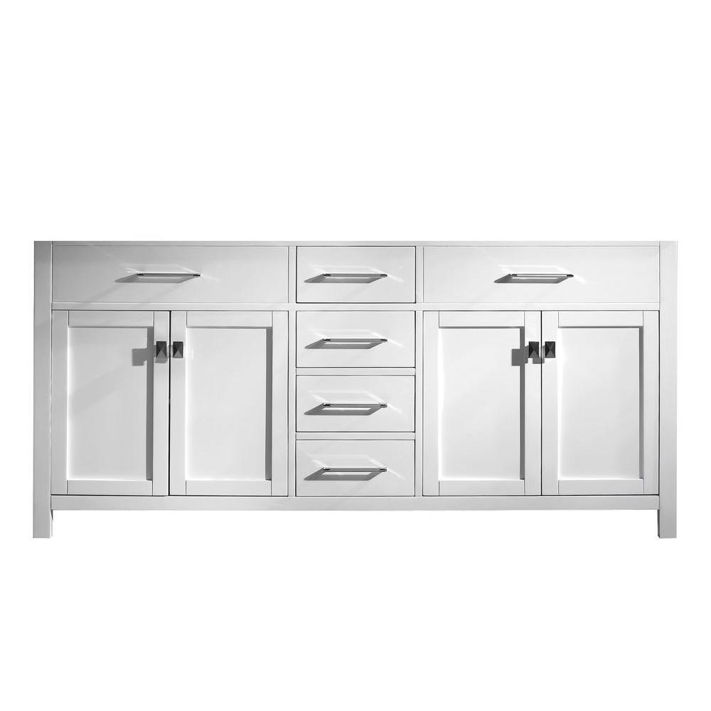 Caroline 72 in. W Bath Vanity Cabinet Only in Cashmere Gray - Super Arbor