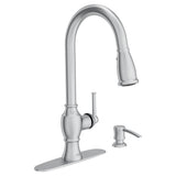 Marchand Single Handle Pull-Down Sprayer Kitchen Faucet in Legacy Bronze - Super Arbor