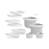 STORE+ 30 in. x 60 in. Single Threshold Right-Hand Shower Base with Shower Walls and 12-Piece Accessory Kit in White - Super Arbor