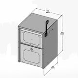 Weekend Away Vault Copper Vein Post/Column Mount Secure Mailbox - Super Arbor
