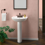Barclay Products Karla 505 Pedestal Combo Bathroom Sink in White