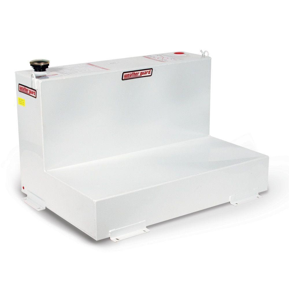 Weather Guard 75 Gal. Steel L-Shape Transfer Tank in Brite White - Super Arbor