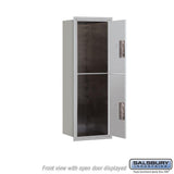 41 in. H x 16 3/4 in. W - Parcel Locker - 2 PL5's - Aluminum - Front Loading 4C Horizontal Mailbox - Super Arbor