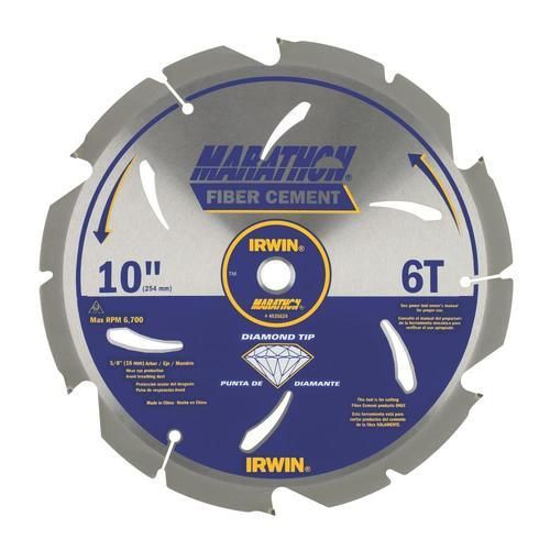 IRWIN Marathon 10-in 6-Tooth Continuous Diamond Circular Saw Blade