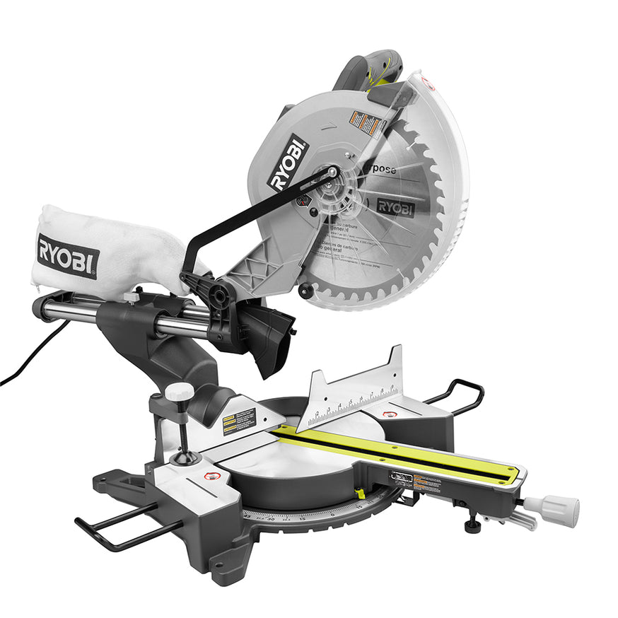 RYOBI 12 in. Sliding Miter Saw with LED (TSS121)