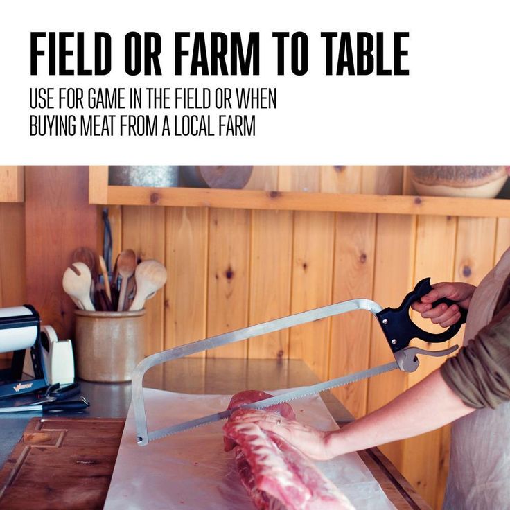 22 in. Stainless-Steel Butcher Meat Saw
