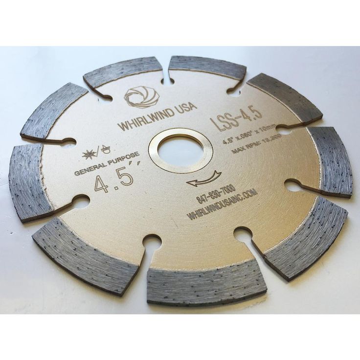 Whirlwind USA 4.5 in. 9-Teeth Segmented Diamond Blade